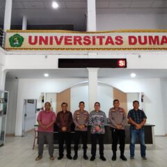 Kunjungan silaturahmi dan perkenalan Kapolsek Dumai Timur AKP Rhino Handoyo, S.H. bersama pimpinan Fakultas Ilmu Komputer Universitas Dumai.